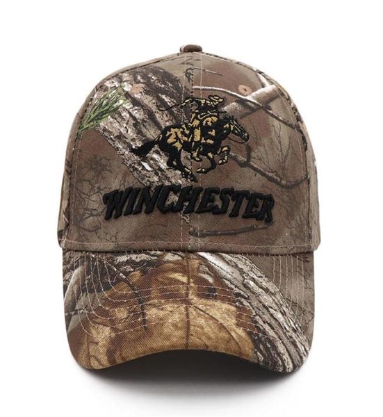 

new 2021 tactical winchester shooting sports camo baseball cap fishing caps men outdoor hunting jungle hat hiking casquette hats253501699, Black;white