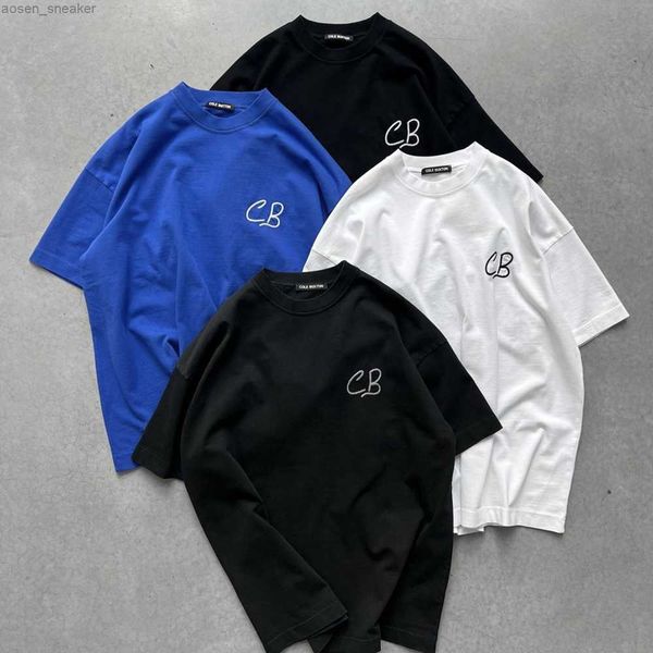 

23ss simple cb cole buxton trend cotton tee basic selling round neck breathable t shirts for men women, White;black