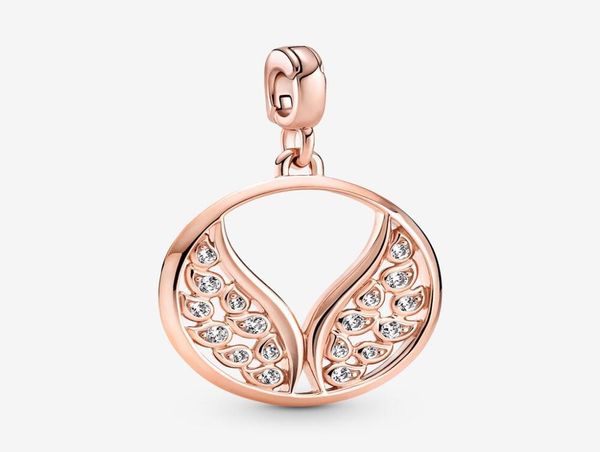 

100 925 sterling silver me burning wings medallion charms fit original european charm bracelet fashion women wedding engagement j4208532, Bronze;silver