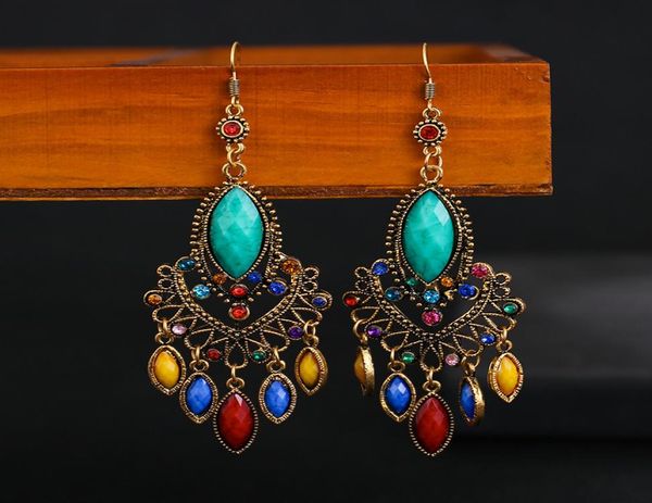 

-border explosion accessories european and american personality big-name texture hollow long earrings diamond earrings wholesale2153115, Silver