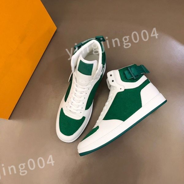 

2023 luxury men leather sneakers leather flat trainers lace-up casual shoes outdoor runner trainers sport shoes rd0810, Black