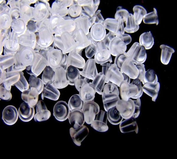 

whole 3000pcs lot rubber sers earrings back end spacers 05o290t7105198, White