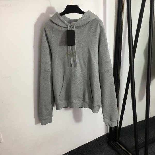 

designer women clothing hooded sweater lace up hat long sleeved pullover size s- large abdominal pocket decoration coat aug06, Black