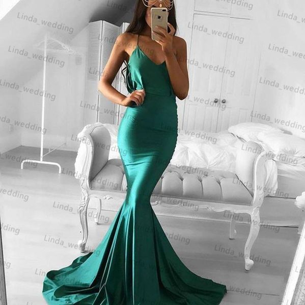 

fashion green backless prom dress v neck sleeveless ruffles long formal evening party gown custom made plus size9792134, Black