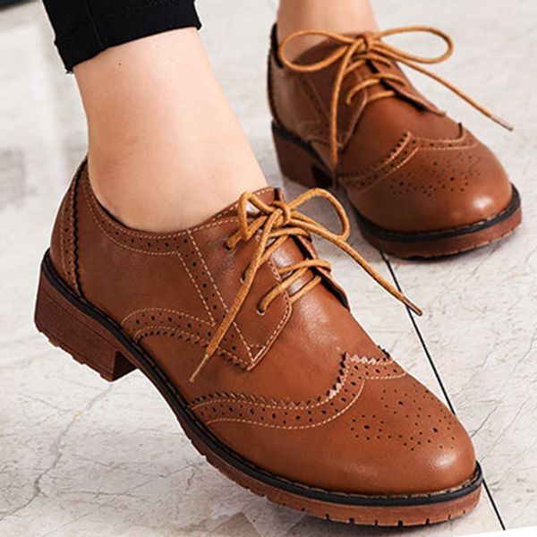 

dress shoes lihuamao soft leather brown oxford shoe casual dress party brogue derby shoes office career fashion sneaker 230809, Black