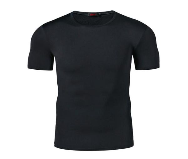 

t shirt men fashion solid color causal skinny hip hop brand clothing s2xl summer breathable fitness clothing4304082, White;black