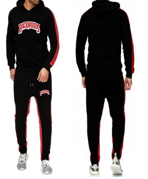 

backwoods hoodies sets streetwear fleece hoodie sweatshirt men women tracksuit homme sweatpants suit casual hoodie and pants x06101435267, Gray