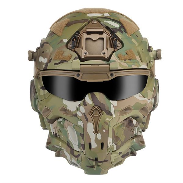 

w assault helmet tactical helmet advanced modular helmet outdoor operations built-in hd communication anti-vibration sponge anti-fog fan cnc