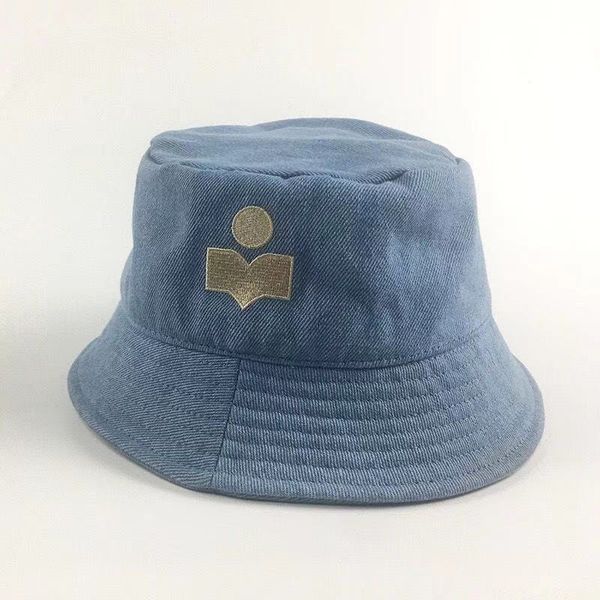 

marant spring/summer logo standard fisherman hat fashion leisure sunscreen hat, Blue;gray