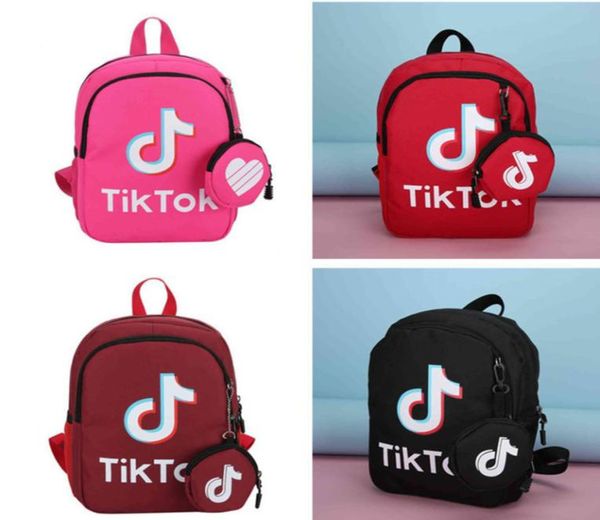 

tik tok backpack girls boys kids fashion school bag letter printed students backpacks canvas shoulder bags cross body bags fashion8535351