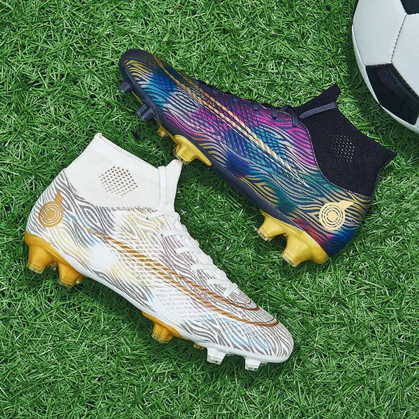

new arrival mens high football boots tf ag chidren's soccer shoes youth professional training shoes big size 35-47