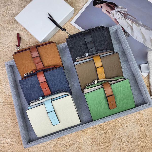 

celebrity designer wallets small soft granular leather vertical wallet card holders designer bill card holder luxury purse fashion credit po, Red;black