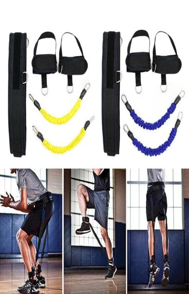 

resistance band fitness bouncing trainer rope basketball tennis running jump leg strength training agility pull strap equipment6120573
