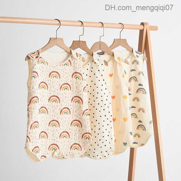 

pajamas baby sleeping bag used for newborn cotton gauze pajamas children's anti kick quilts baby pajamas baby bed accessories z230810, Blue;red