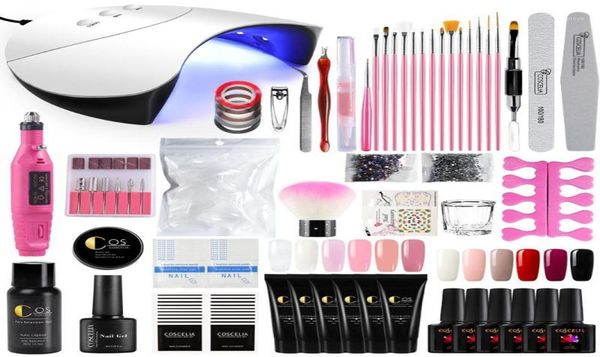 

36w uv led nail lamp dryer nail kits electric drill manicure set gel polish art tools11141090