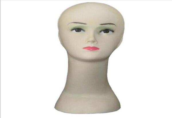 

female mannequin head hat display wig training head head model1066362, White