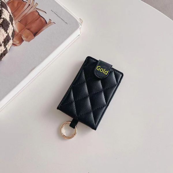 

luxury designer card holder purse men women crossbody purses key ring wallet bag convenient travel documents passport credit cards holders, Brown;gray