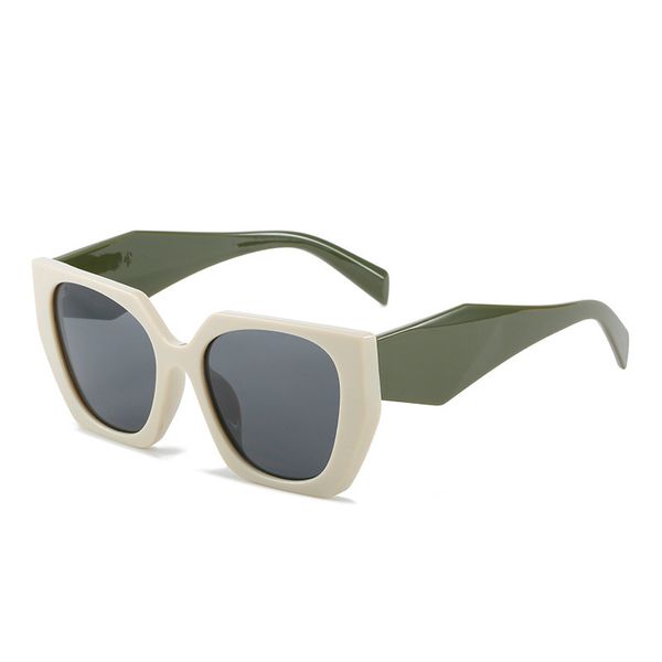 

Designer Retro Vintage Polarized Square Sunglasses Eyewear Goggles for Mens Womens Luxury Sun Glasses UV400 Anti-reflection Full Frame Summer Sports Beige Gray