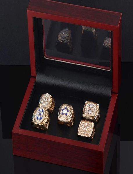 

whole fine holiday set super bowl cowboys 1995 award ring men039s ring jewelry set 5piecelot3879470, Silver
