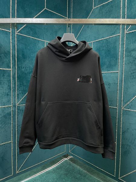 

men's plus size hoodies & sweatshirts in autumn / winter 2024 acquard knitting machine e custom jnlarged detail crew neck cotton 42yr, Black;brown