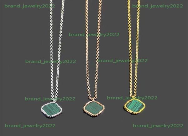 

2022 new fashion pendant necklace for women classic fourleaf clover necklace designer natural gemstone necklaces pla1361106, Silver