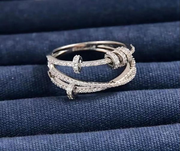 

designers rings diamond women rings fashion personality popular internet rotatable celebrity ring good nice pretty gif8211129, Silver