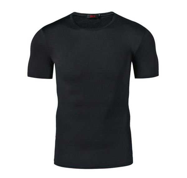 

t shirt men fashion solid color causal skinny hip hop brand clothing s2xl summer breathable fitness clothing8921438, White;black