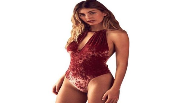 

women039s two piece pants strap velvet bodysuit skinny off shoulder v neck bodysuits women sleeveless backless short j8708456, White