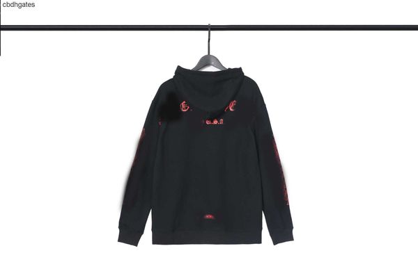 

2023 hoodies sweaters mens fashion fashion chromez designer shirts heartz brand ch flower arm celebration dark pattern pullover hoodie coat, Black