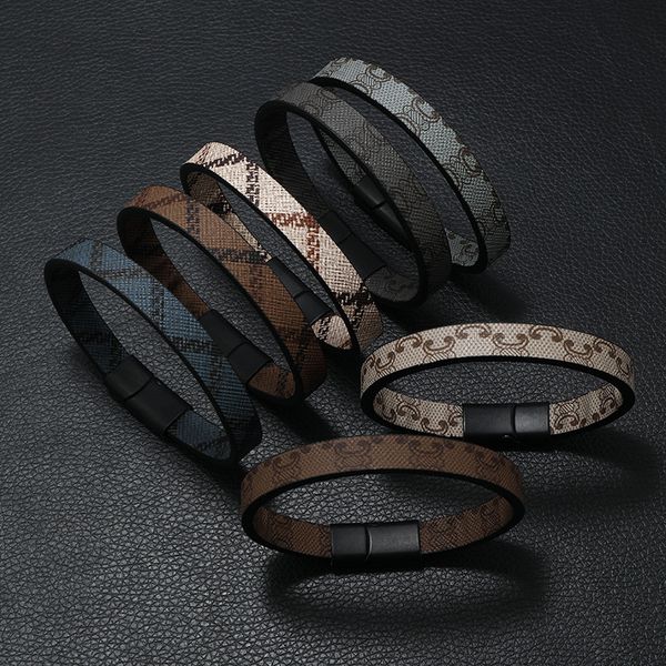 

new fashion punk style leather bracelet jewelry for gift, White