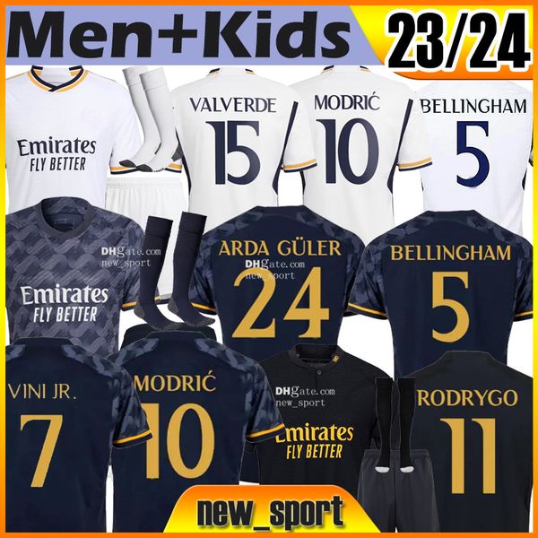 

5xl 4xl 23/24 bellingham finals soccer jerseys mbappe #9 real vini jr fans player champion version camavinga modric alaba tchouameni valverd, Black;yellow