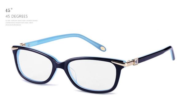 

new tf2060 glasses frame eleglant female quality artificial diamond temple pureplank prescription galssses 5217140 fullset cas6401542