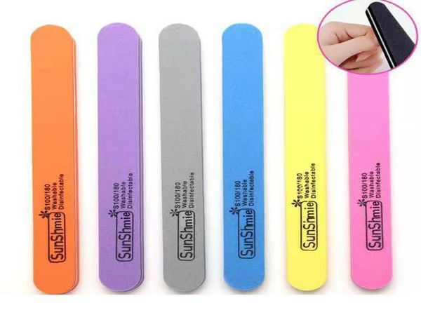 

nail art tools sponge file color nails polish strips 7 colors optional8308432