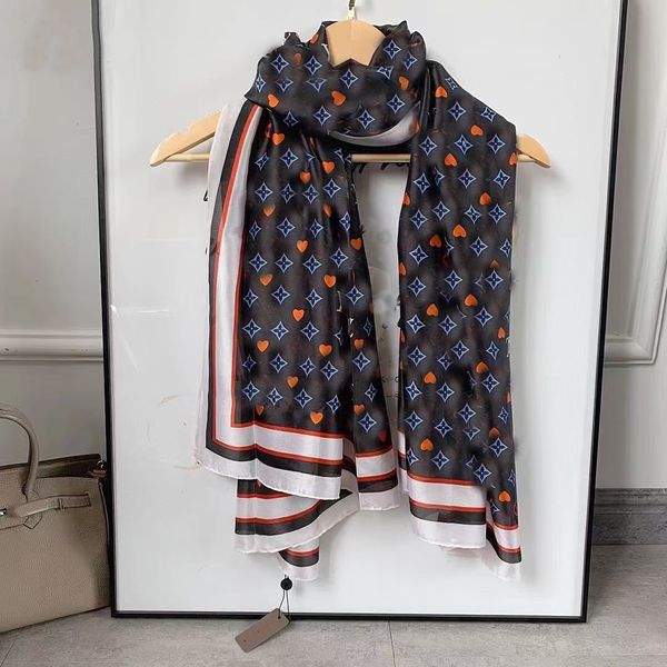 

2023 new women man designer scarf fashion brand 100% cashmere scarves for winter womens and mens long wraps size 180 christmas gift aa7, Blue;gray