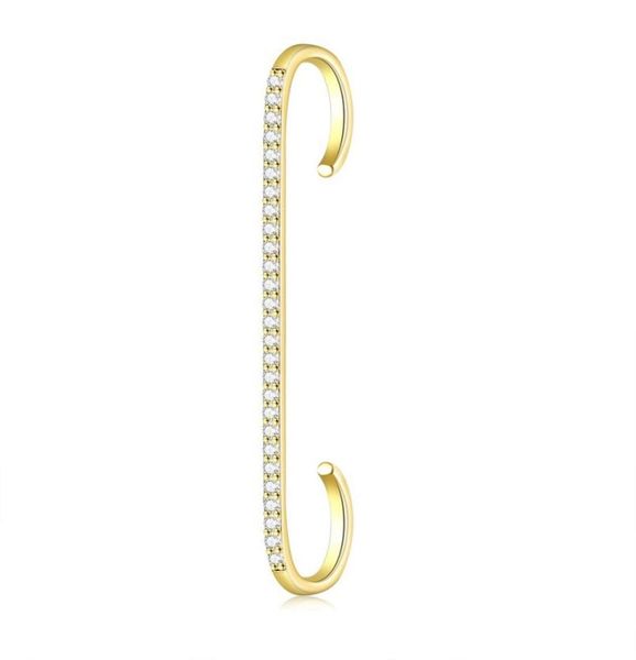 

yoursfs 6pcsset zircon ear cuff earrings fashion jewelry 18k gold plated woman christmas gift8920509, Silver