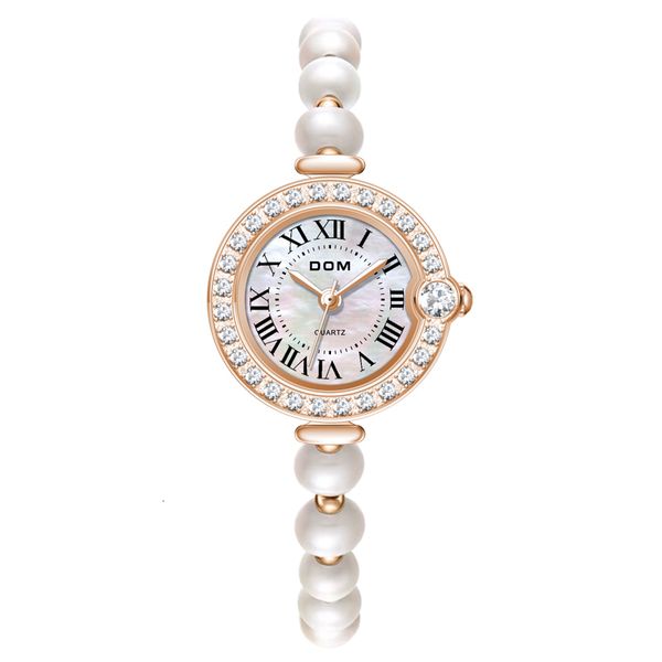 

other watches dom luxury women's bracelet watch clock fashion casual quartz watch ladies birthday gift 230809, Slivery;black