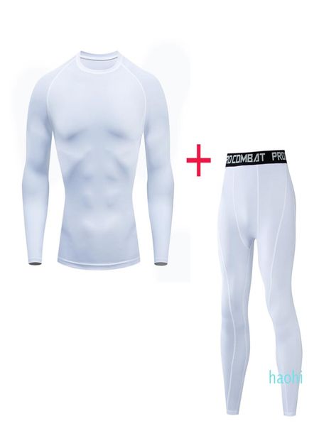 

wholewinter running suit football training base layer tights men039s sportswear compressed sports dry fit t shirt track fi9665547, Black;blue