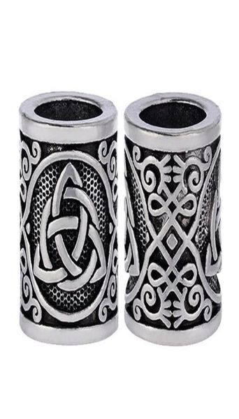 

5pc antique silver hair braid beard dreadlock beads rings tube viking rune charm pendant for diy necklace jewelry making279y9665575, Black