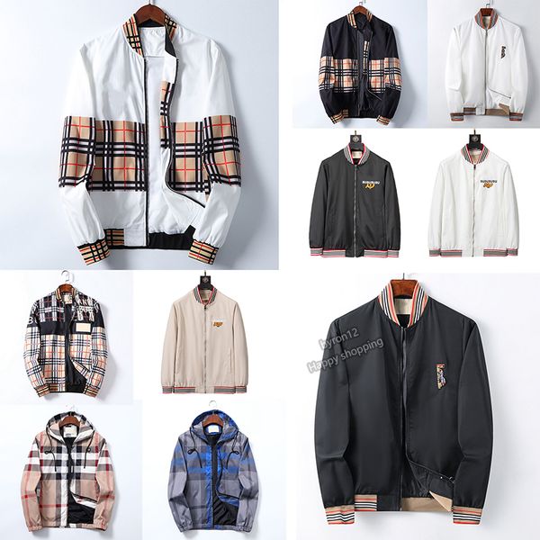 

men's jackets fashion designer essentail jacket windbreaker coat winter hooded outerwear asian size, White;black