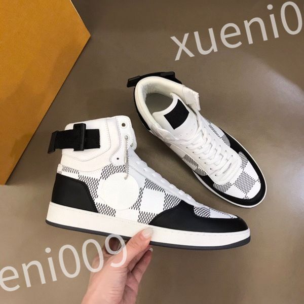 

2023 new shoe men leather sneaker black white platform casual shoes men women designer low- calfskin sports shoe rd0810
