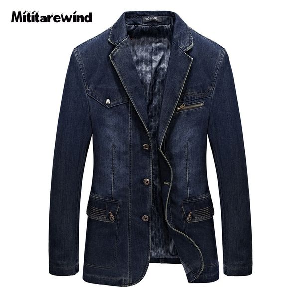 

men's jackets blazer jacket men jeans windbreaker cotton denim military coat chaqueta hombre outerwear coats 230809, Black;brown