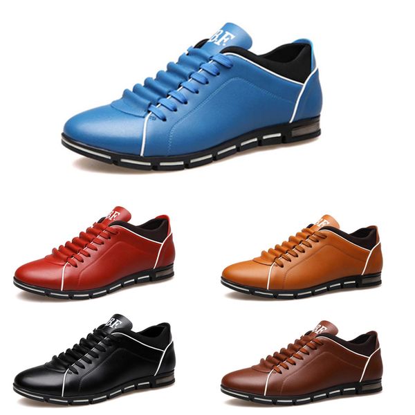 

men casual shoes blue mens shoes outdoor shoes eur38-47, Black