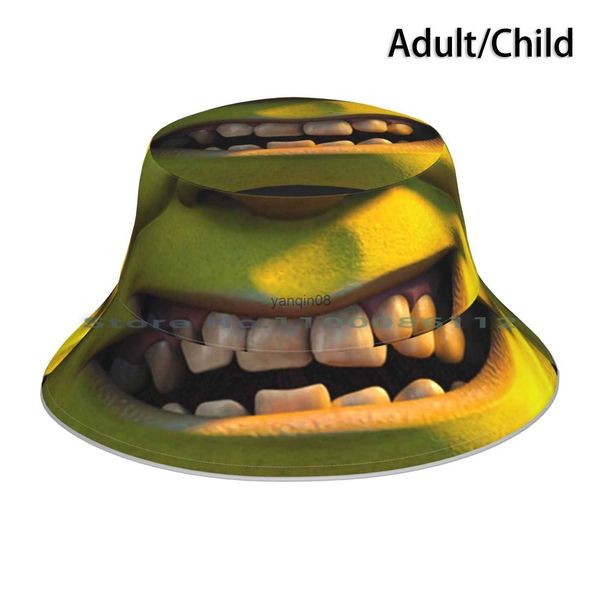 

wide brim hats bucket hats shrek bucket hat sun cap shrek is love shrek is life shrek smile 19 funny mask social distancing quarantine folda, Blue;gray