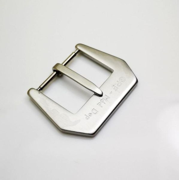 

22mm 24mm 26mm silvery brushed gpfmod dep pin prev buckle for rubber leather band strap watchband3694646, Black;brown
