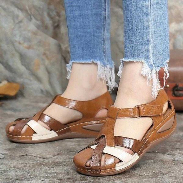 

sandals fashion women sandals waterproo sli on round female slippers casual comfortable outdoor sunmmer plus shoes 230417, Black