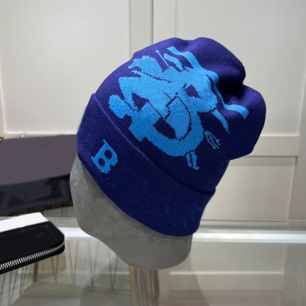 

knitted wool beanie designer bonnet women mens skull cappelli travel winter skiing outdoor trendy letter cold designer hats for men headwear, Blue;gray