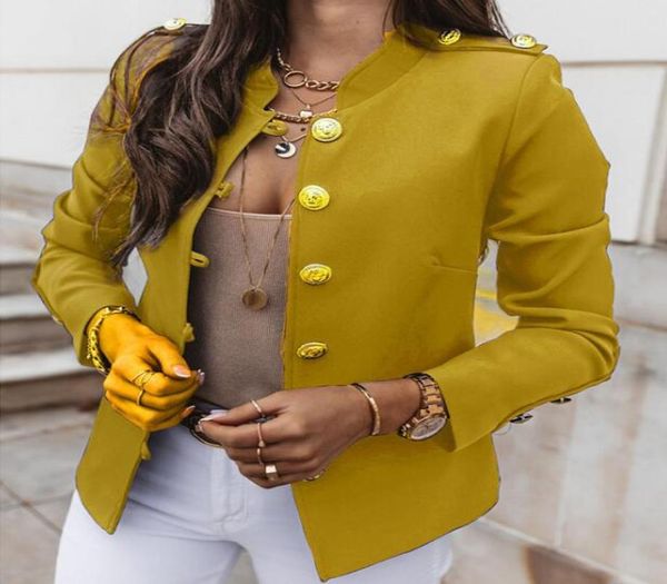 

women solid color coat formal suit elegant jacket slim fit blazers suits office lady outerwear autumn winter ladies elegant casual2426319, Black;brown