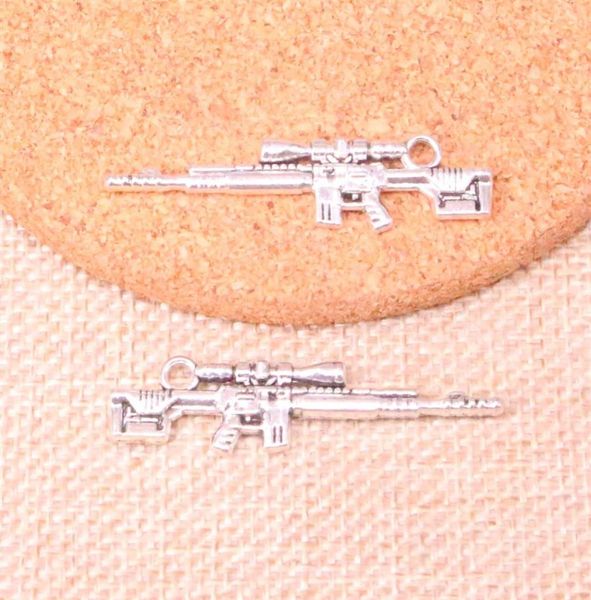 

41pcs charms sniper rifle gun 8 42mm antique making pendant fit vintage tibetan silver diy handmade jewelry252e1284097, Bronze;silver