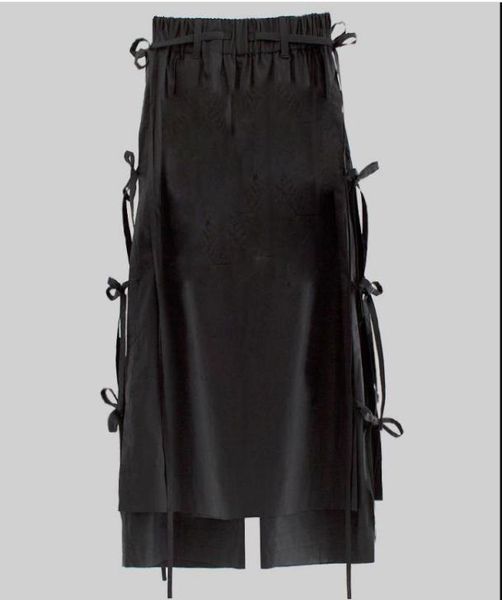 

ninepoint pants deconstructed tassel double layer fluttering wide loose design casual craig green men men039s1056975, Black