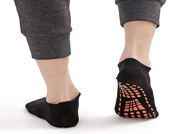 

men039s anti slip socks football sports trampoline anti skid moisture wicking thick multicolor sports socks1107842, Black